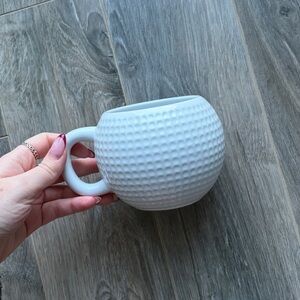 Indigo White Golf Ball Mug